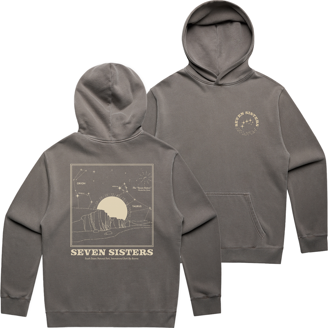 Stars Oversized Hoodie - Faded Grey