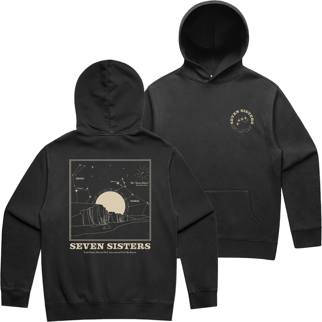 Stars Oversized Hoodie - Faded Black
