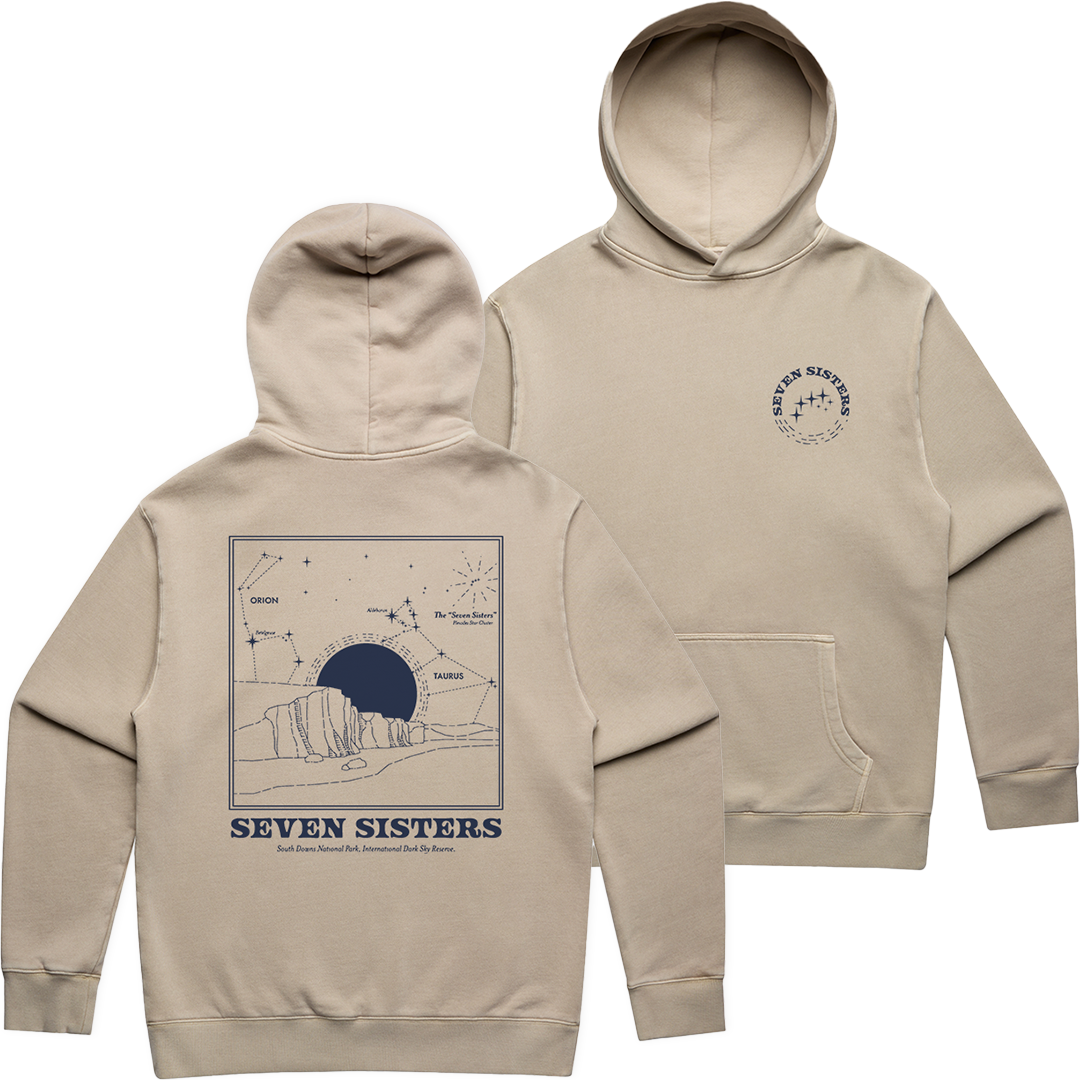 Stars Oversized Hoodie - Faded Taupe