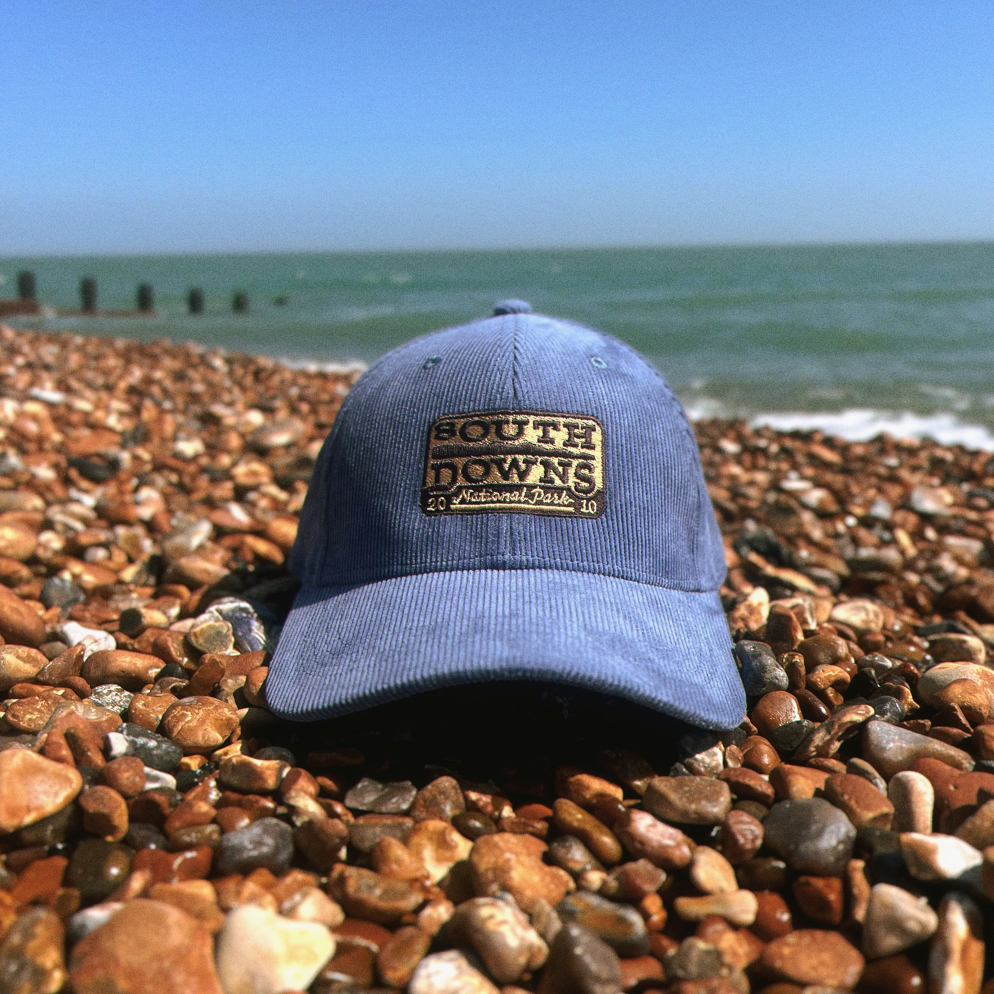 South Downs Cord Cap - Slate Blue
