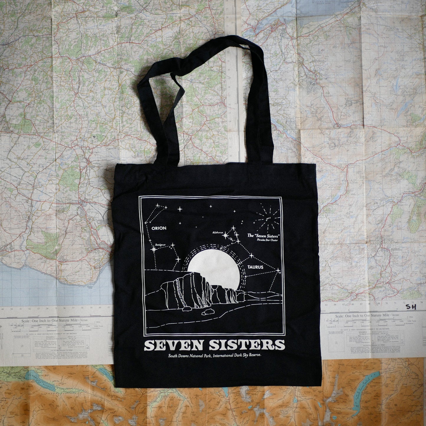Stars Tote Bag - Black