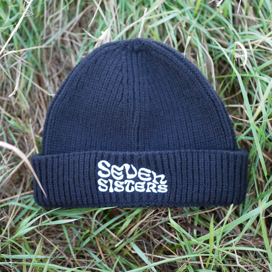 Seven Sisters Fisherman Beanie - Black